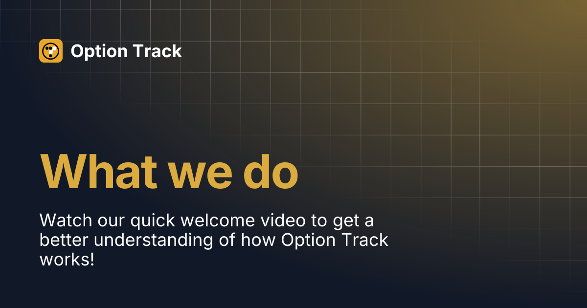 What we do | Option Track